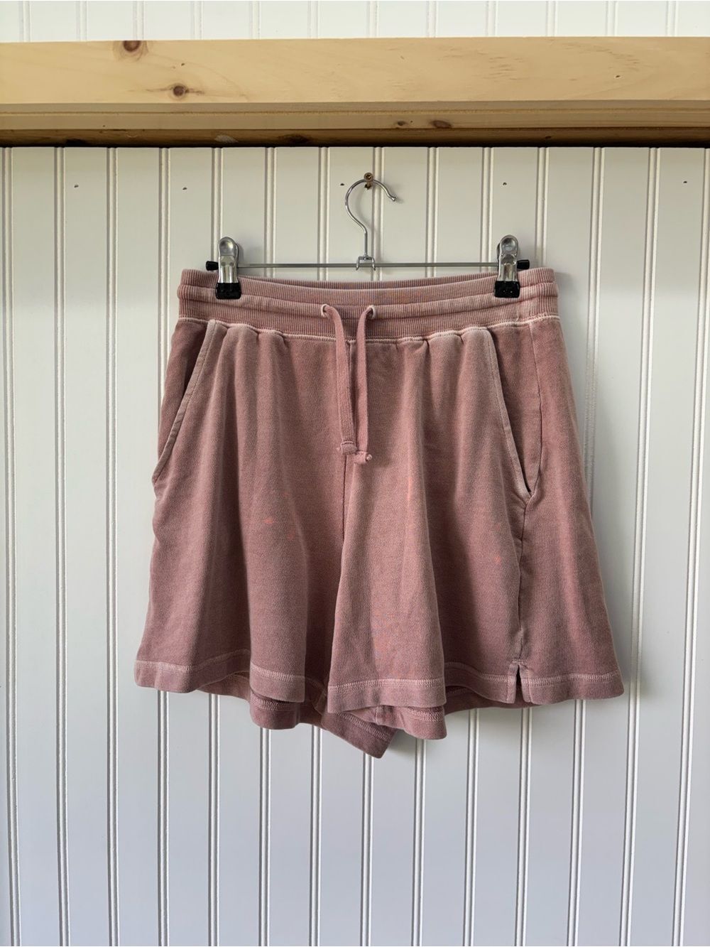 Old Navy Dusty Rose Terry High-Waist Pull-On athleisure Shorts